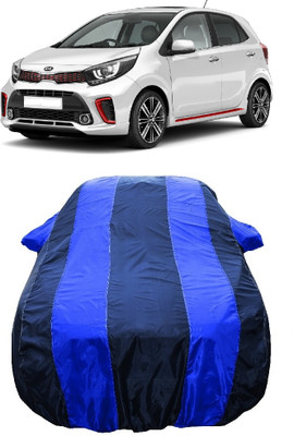 Wegather Car Cover For Kia Picanto (With Mirror Pockets)(Blue)