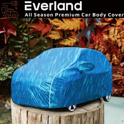 EverLand Car Cover For Mahindra Bolero (With Mirror Pockets)(Blue, White)