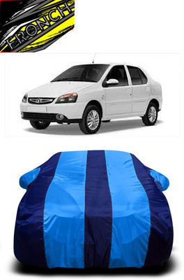 FRONCH Car Cover For Tata Indigo CS (With Mirror Pockets)(Blue)
