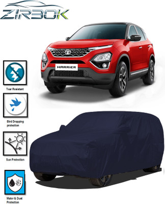 ZIRBOK Car Cover For Tata Harrier (With Mirror Pockets)(Blue)