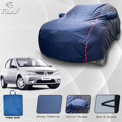 Frap Car Cover For Mahindra Logan, Logan CNG, Logan Edge, Logan 1.4 GLE (With Mirror Pockets)(Blue, Red)