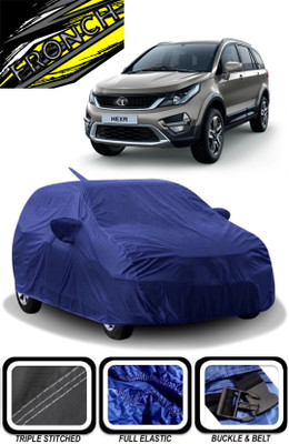 FRONCH Car Cover For Tata Hexa (With Mirror Pockets)(Blue)