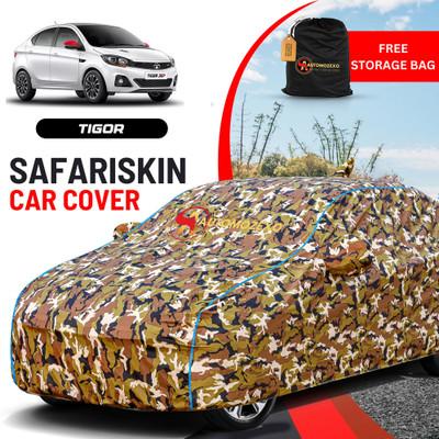 AUTOMOZEXO Car Cover For Tata Tigor (With Mirror Pockets)(Multicolor)