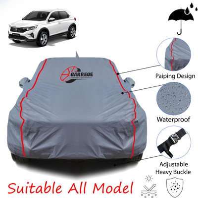 GARREGE Car Cover For Honda WRV (With Mirror Pockets)(Grey, For 2017, 2018, 2019, 2020 Models)