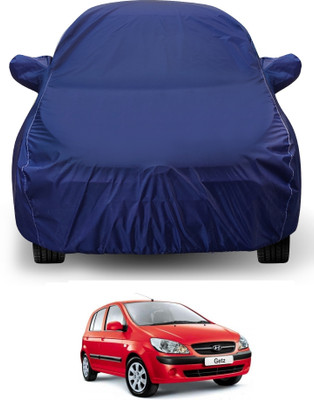 Auto Hub Car Cover For Hyundai Getz (With Mirror Pockets)(Blue)