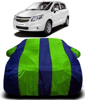 AXLOZ Car Cover For Chevrolet Sail UVA (With Mirror Pockets)(Multicolor)