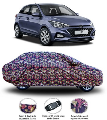 AutoTiger Car Cover For Hyundai i20 (With Mirror Pockets)(Multicolor)