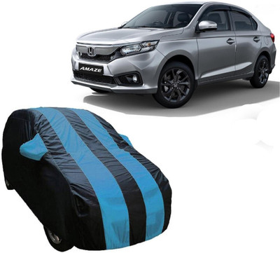 ABS AUTO TREND Car Cover For Honda Amaze VX i-VTEC (With Mirror Pockets)(Blue, Multicolor)