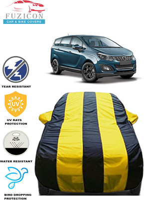FUZICON Car Cover For Mahindra Marazzo(Yellow, Blue)