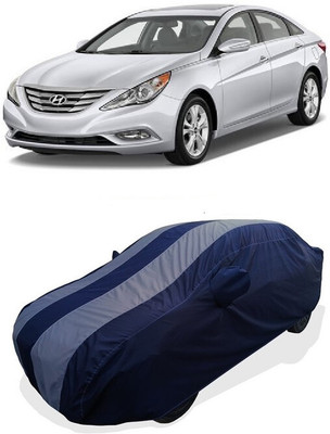 Coxtor Car Cover For Hyundai Sonata Fluidic (With Mirror Pockets)(Grey)