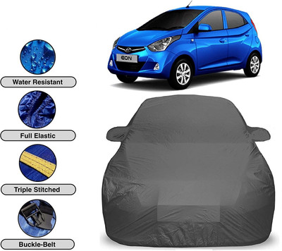RB MOTO Car Cover For Hyundai Eon (Without Mirror Pockets)(Grey)