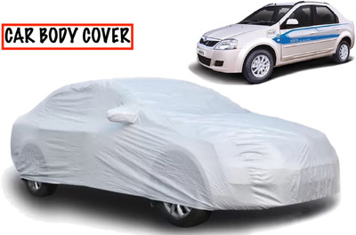 AXLOZ Car Cover For Mahindra e-Verito (With Mirror Pockets)(Silver)