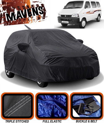 MAVENS Car Cover For Maruti Suzuki Eeco (With Mirror Pockets)(Black)