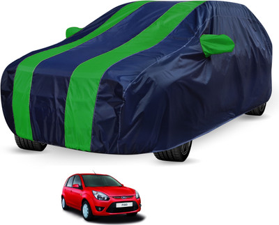 Auto Hub Car Cover For Ford Figo (With Mirror Pockets)(Blue, Green)