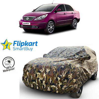 Flipkart SmartBuy Car Cover For Tata Manza (With Mirror Pockets)(Multicolor)