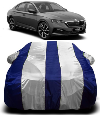 R Rayvin Star Car Cover For Skoda Octavia (With Mirror Pockets)(Multicolor)