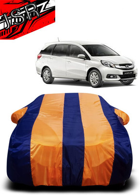 J S R Car Cover For Honda Mobilio (With Mirror Pockets)(Orange, Blue)