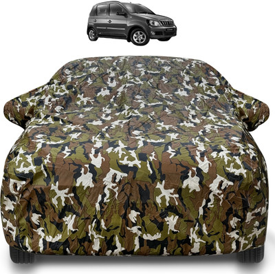 MOCKHE Car Cover For Mahindra Quanto (With Mirror Pockets)(Brown)