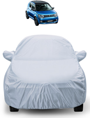 Auto Hub Car Cover For Maruti Ignis (With Mirror Pockets)(Silver)
