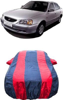 Wegather Car Cover For Hyundai Accent Viva GLX(Red)
