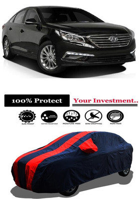 Amexride Car Cover For Hyundai Sonata LF3 Active (With Mirror Pockets)(Red)