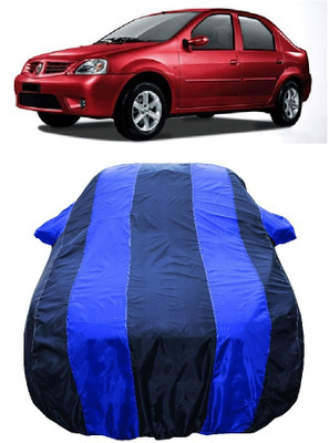 Wegather Car Cover For Renault Logan 1.5 DLS ABS (With Mirror Pockets)(Blue)