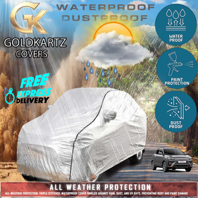 Tamanchi Autocare Car Cover For Mahindra XUV400 (With Mirror Pockets)(Gold)