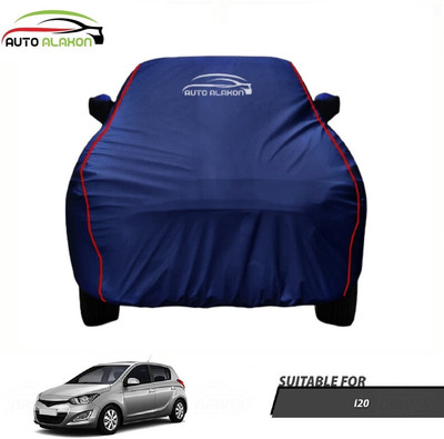AUTO ALAXON Car Cover For Hyundai i20 (With Mirror Pockets)(Blue)