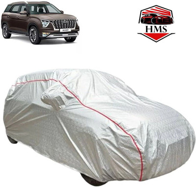 HMS Car Cover For Hyundai Alcazar (With Mirror Pockets)(Silver)