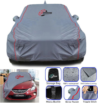 GARREGE Car Cover For Toyota Glanza, Glanza V CVT (With Mirror Pockets)(Grey, For 2019, 2020, 2021, 2022 Models)