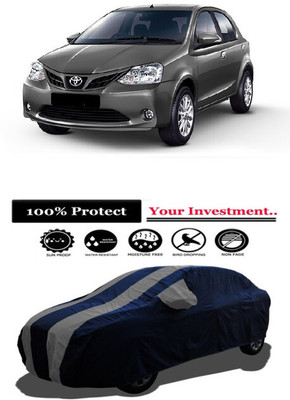 Amexride Car Cover For Toyota Etios Liva V Limited Edition (With Mirror Pockets)(Grey)