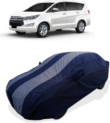Coxtor Car Cover For Toyota Innova Crysta 2.4 G MT 8 STR Diesel (With Mirror Pockets)(Grey)