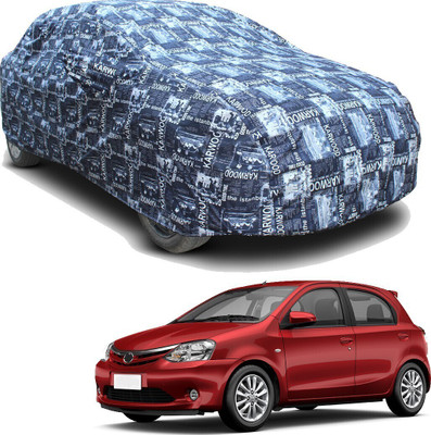 SS FOR YOUR SMART NEEDS Car Cover For Toyota Etios Cross 1.2L G (With Mirror Pockets)(Multicolor)
