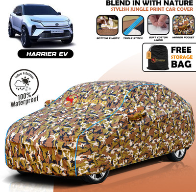 AUTOMOZEXO Car Cover For Tata Harrier (With Mirror Pockets)(Multicolor)