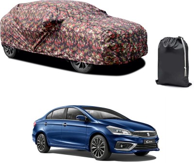 GOSHIV-car and bike accessories Car Cover For Maruti Suzuki Ciaz (With Mirror Pockets)(Red, For 2018, 2019, 2020, 2021, 2022, 2023 Models)