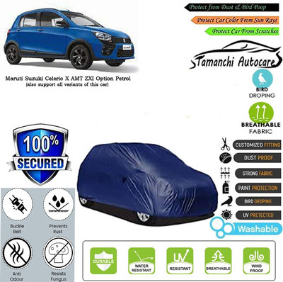 Tamanchi Autocare Car Cover For Maruti Suzuki Celerio X AMT ZXI Option Petrol(Blue)
