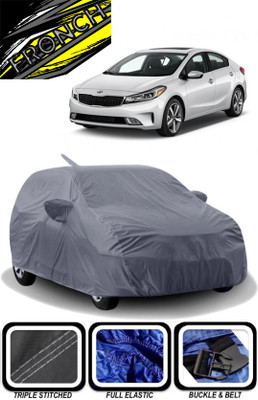 FRONCH Car Cover For Kia Cerato (With Mirror Pockets)(Grey)