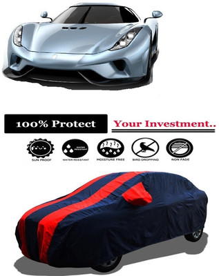 Amexride Car Cover For Koenigsegg Regera 5L Twin-turbo V8 (With Mirror Pockets)(Red)