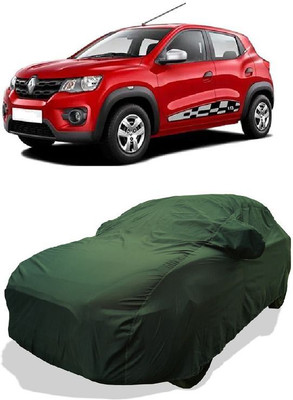 QLAX Car Cover For Maruti Kwid 1.0 RXL 02 Anniversary Edition (With Mirror Pockets)(Green)