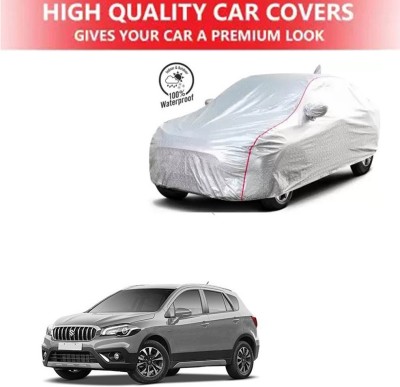 AUTOCAD Car Cover For Maruti Suzuki S-Cross DDiS 200 Zeta (With Mirror Pockets)(Silver)