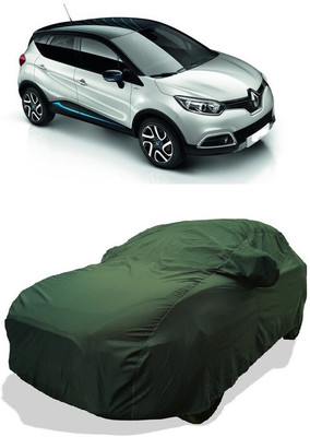 Coxtor Car Cover For Renault Captur Platine Diesel Dual Tone (With Mirror Pockets)(Gold)