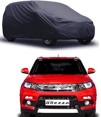 ROYAL AUTO MART Car Cover For Maruti Suzuki Vitara Brezza (Without Mirror Pockets)(Grey)