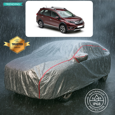 GOSHIV-car and bike accessories Car Cover For Honda Brio (With Mirror Pockets)(Silver)