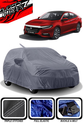 J S R Car Cover For Honda Civic (With Mirror Pockets)(Grey)