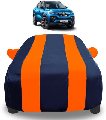 Auto Hub Car Cover For Renault Kiger (With Mirror Pockets)(Orange)