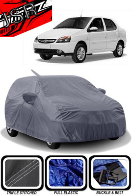 J S R Car Cover For Tata Indigo CS (With Mirror Pockets)(Grey)