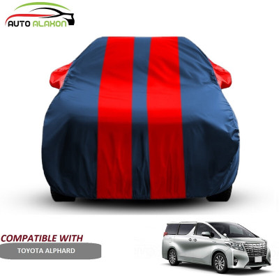 AUTO ALAXON Car Cover For Toyota Alphard (With Mirror Pockets)(Blue, Red)