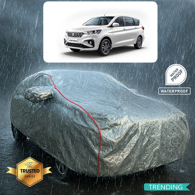 PAGORA Car Cover For Maruti Ertiga (With Mirror Pockets)(Silver, Red)