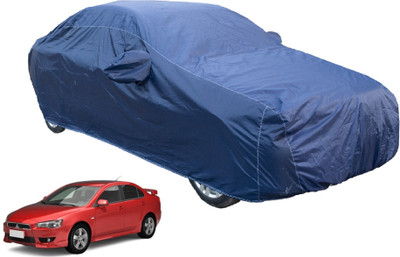 Auto Hub Car Cover For Mitsubishi Lancer (With Mirror Pockets)(Blue)