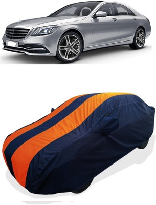 Coxtor Car Cover For Mercedes Benz S-Class Maybach S650 Petrol (With Mirror Pockets)(Orange)